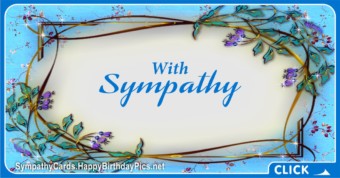 With Sympathy - Condolence Message Card